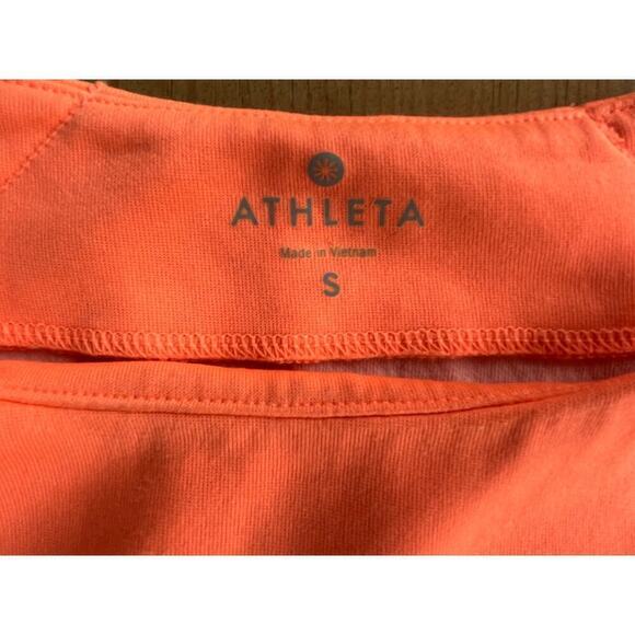 Athleta Fuse Neon Orange/Grey Pullover sweater. Women's Small. Athleisure - Picture 3 of 6